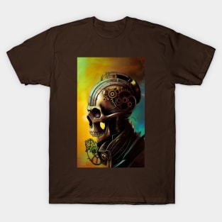 Skull Illustration Steampunk T-Shirt